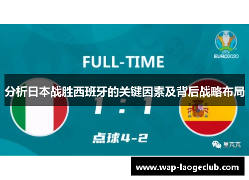 分析日本战胜西班牙的关键因素及背后战略布局