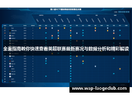 全面指南教你快速查看英超联赛最新赛况与数据分析和精彩解读